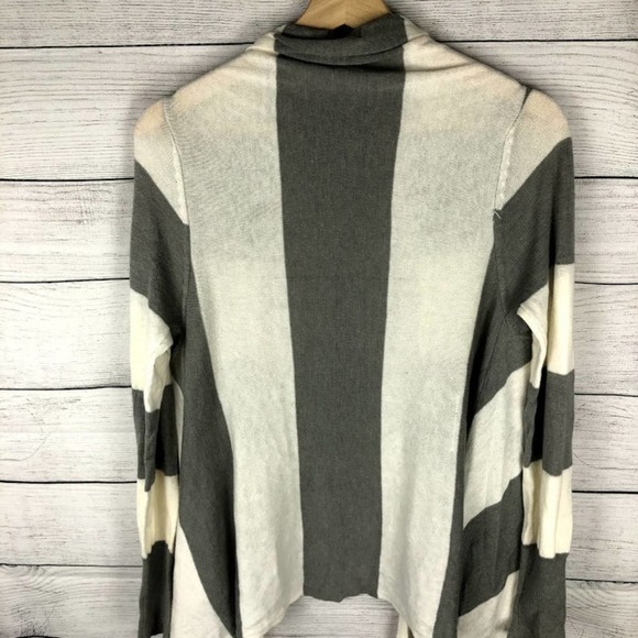 Blue Asphalt | Striped Knit Open Front Cardigan S/M - Picture 6 of 9